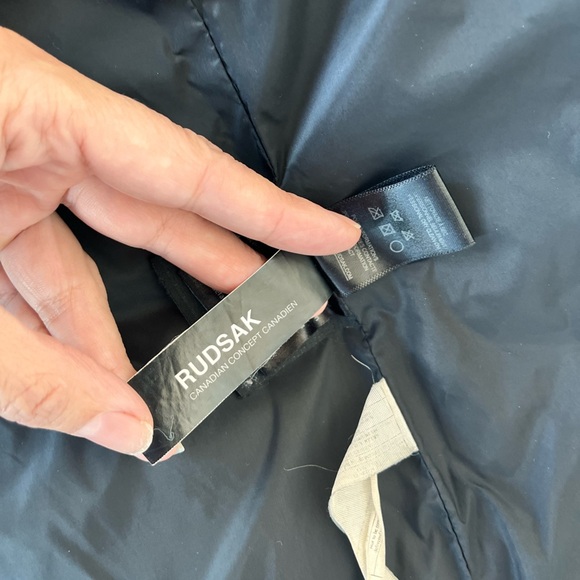 RUDSAK Black Puffer Jacket with Leather Accents - Picture 8 of 13